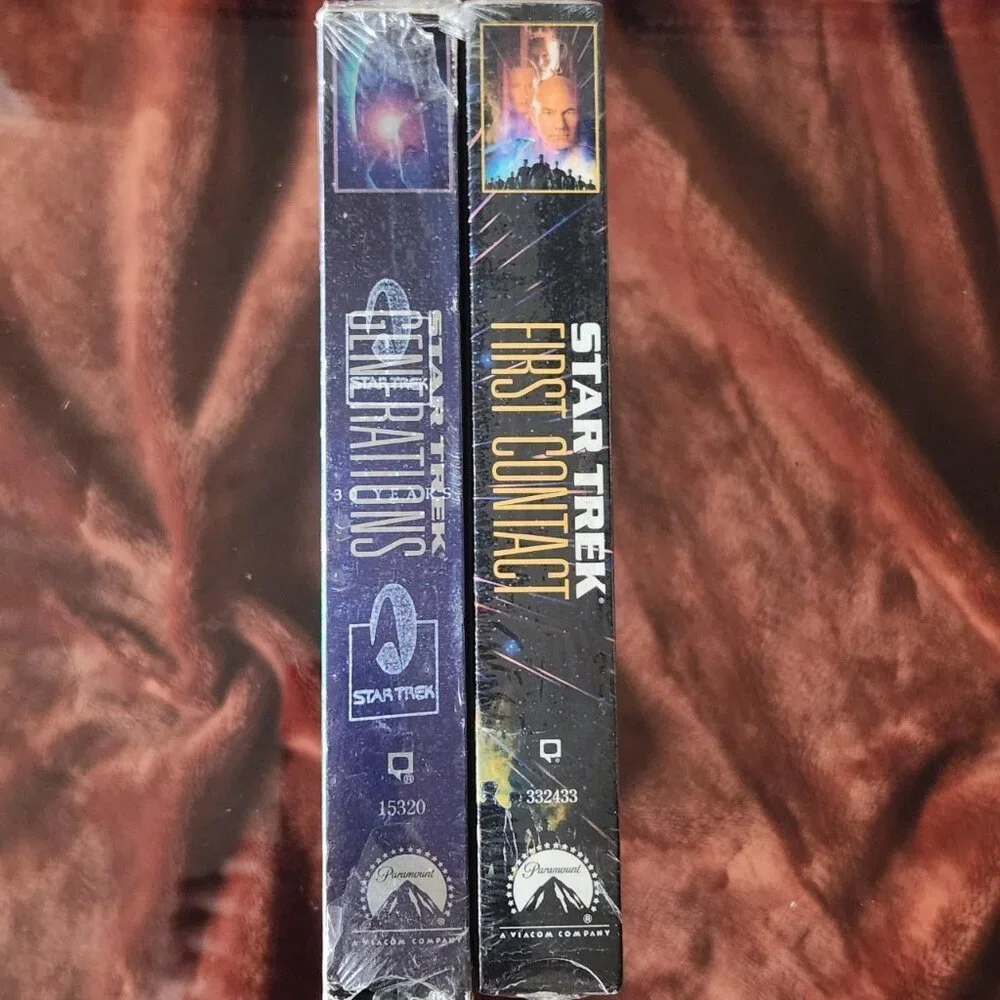 SEALED Star Trek: First Contact & Generations Lenticular VHS Lot. READ.
